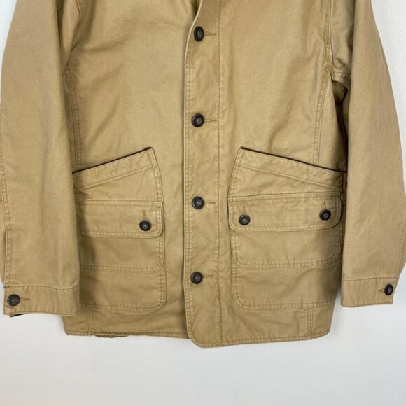 Orvis Men's Classic Barn Canvas Field Coat Jacket Chore Coat Camel Size Medium - Picture 2 of 10